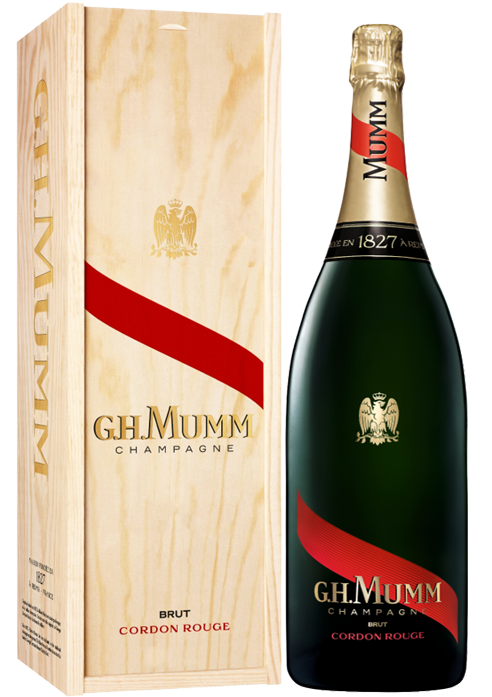Mumm Cordon Rouge NV Wooden Box Jeroboam